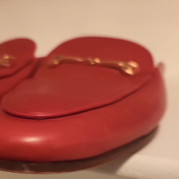 Sam Edelman Red Leather Mules For Women - Picture 8 of 12